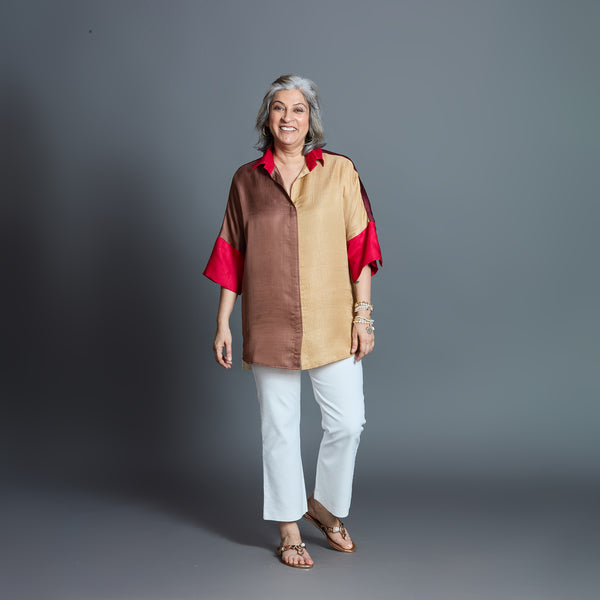 GIN Oversize shirt - Chettinad Spice