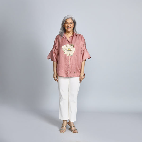GIN Oversize Shirt - Pastel with Applique (SALE)