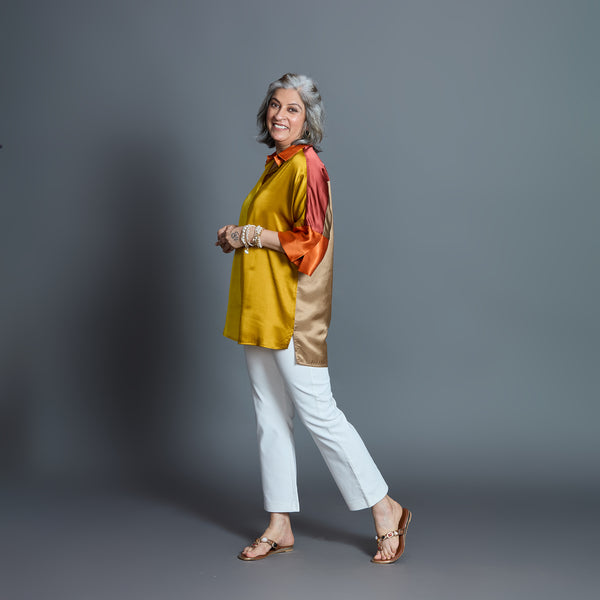 GIN Oversize shirt - JAISALMER Combination