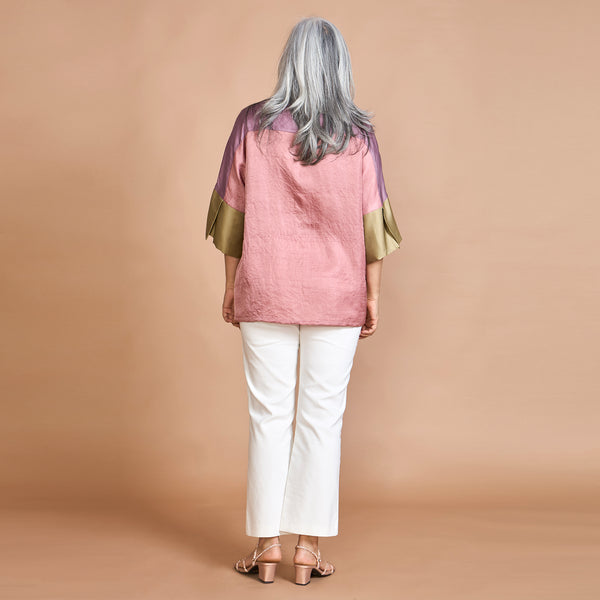 GIN Oversize Shirt - ROSE GARDEN Combination