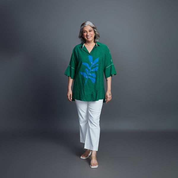 GIN Oversize shirt - Dark Green