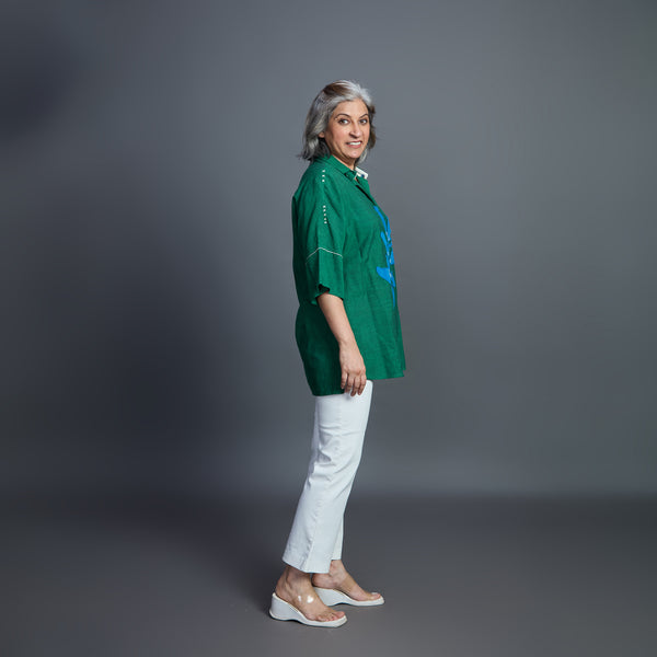 GIN Oversize shirt - Dark Green