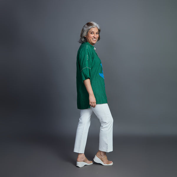 GIN Oversize shirt - Dark Green