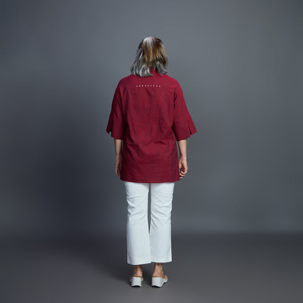 GIN Oversize shirt - Dark Red