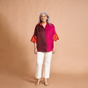 GIN Oversize Shirt - PUSHKAR combination