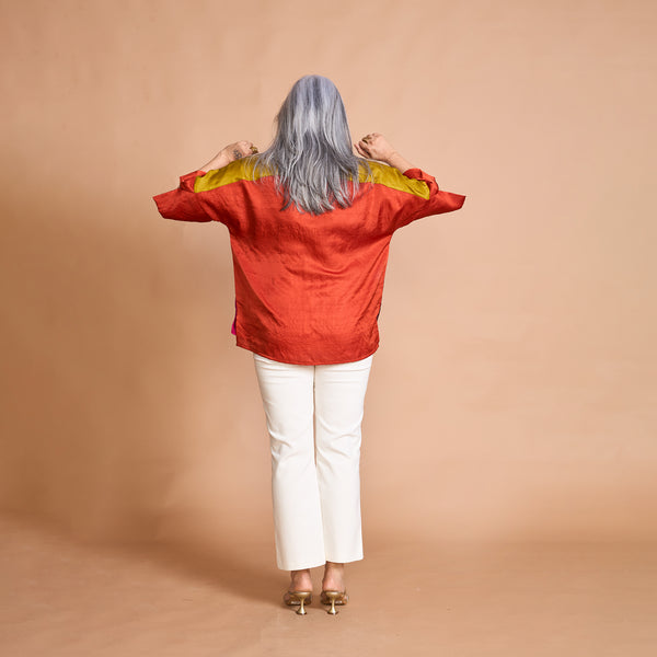 GIN Oversize Shirt - PUSHKAR combination