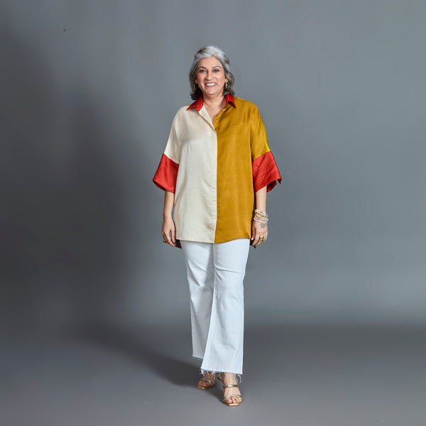 GIN Oversize Shirt - Jaisalmer Sunrise