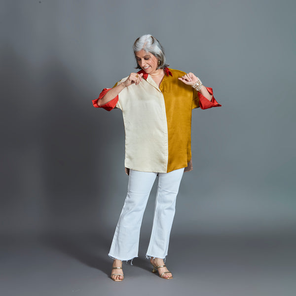 GIN Oversize Shirt - Jaisalmer Sunrise