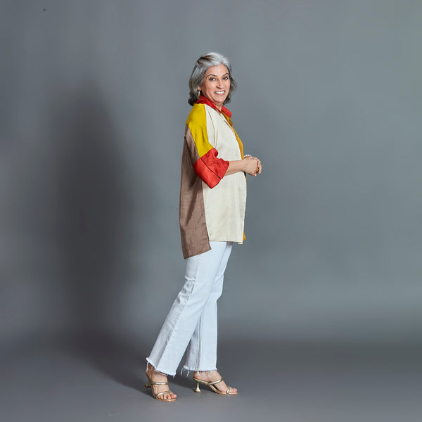 GIN Oversize Shirt - Jaisalmer Sunrise