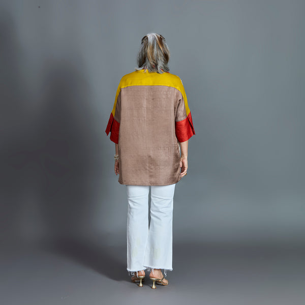 GIN Oversize Shirt - Jaisalmer Sunrise