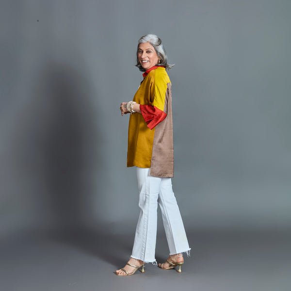 GIN Oversize Shirt - Jaisalmer Sunrise