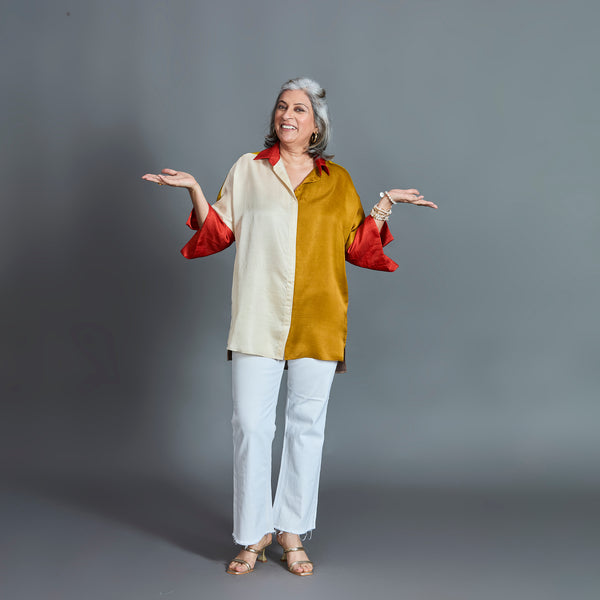 GIN Oversize Shirt - Jaisalmer Sunrise