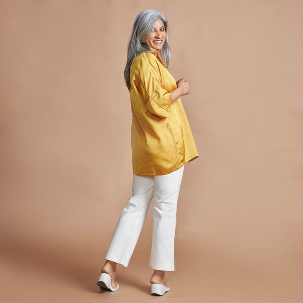 GIN Oversize Shirt - Mango Yellow (PROMO)