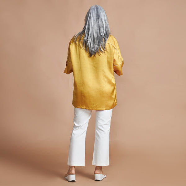 GIN Oversize Shirt - Mango Yellow (PROMO)