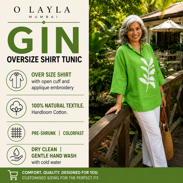 GIN Oversize shirt - Light Green