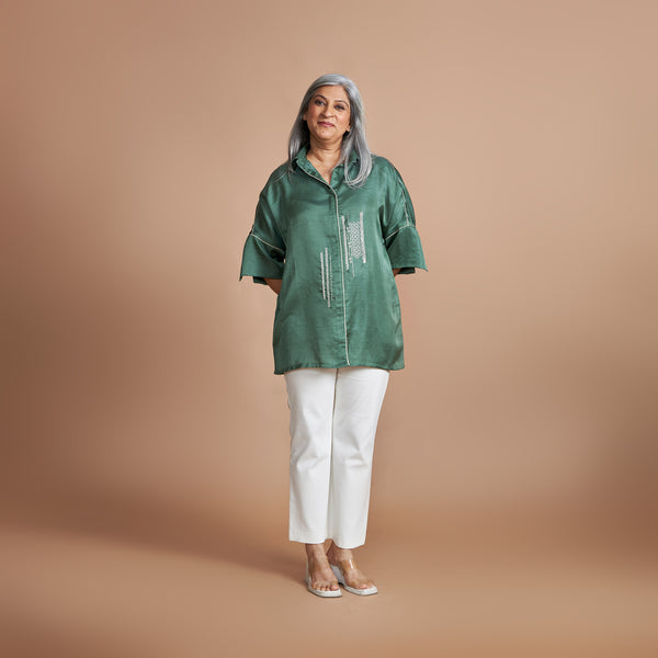 GIN Oversize Shirt - Forest Green (SOLD OUT)