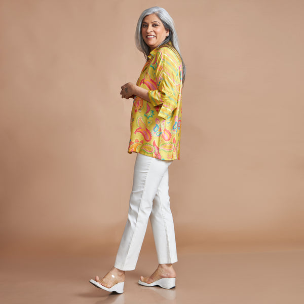 KARMA Oversize Shirt - Lemon Floral (PROMO)