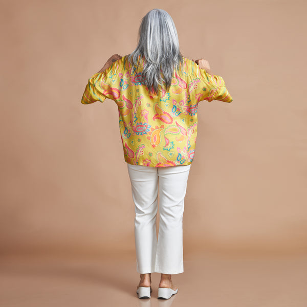 KARMA Oversize Shirt - Lemon Floral (PROMO)
