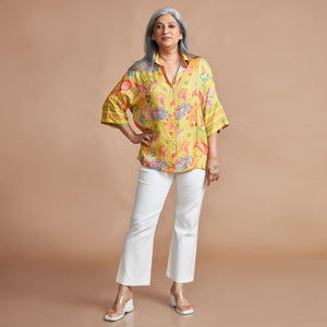 KARMA Oversize Shirt - Lemon Floral (PROMO)