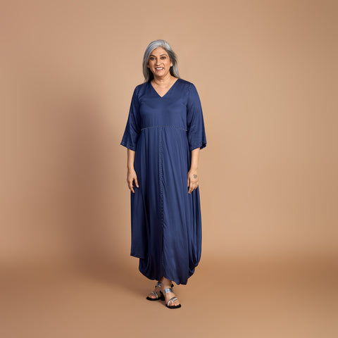 GORO Dress - Navy Blue