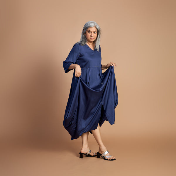 GORO Dress - Navy Blue