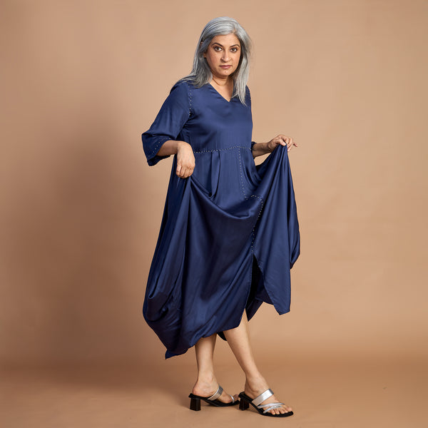GORO Dress - Navy Blue