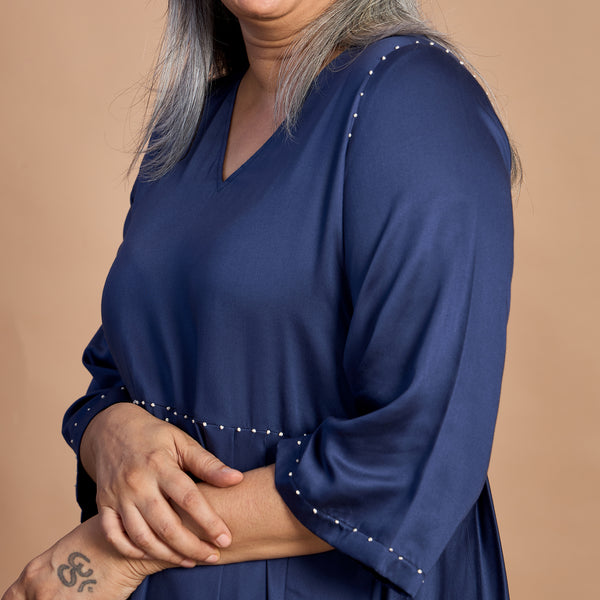 GORO Dress - Navy Blue