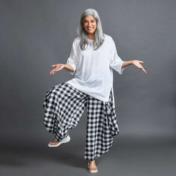 GORO Pants - Black & White Checks