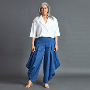 GORO Pants - Dark Blue chambray cotton