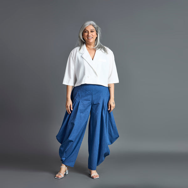 GORO Pants - Dark Blue chambray cotton