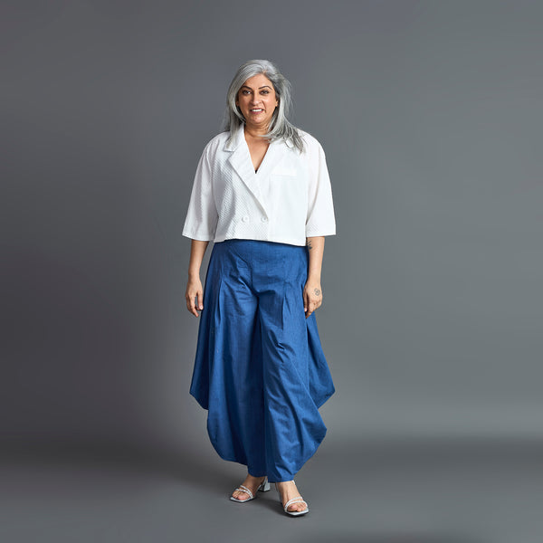 GORO Pants - Dark Blue chambray cotton