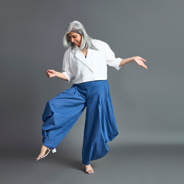 GORO Pants - Dark Blue chambray cotton