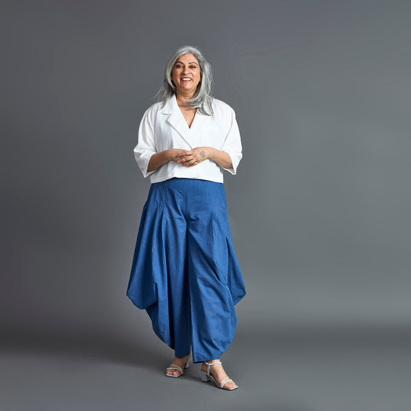 GORO Pants - Dark Blue chambray cotton