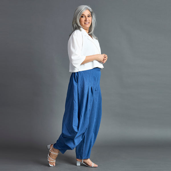 GORO Pants - Dark Blue chambray cotton (SALE)