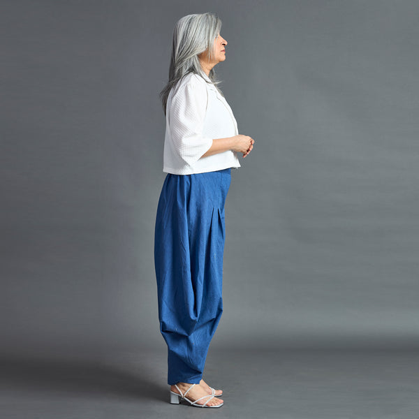 GORO Pants - Dark Blue chambray cotton (SALE)