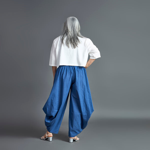 GORO Pants - Dark Blue chambray cotton