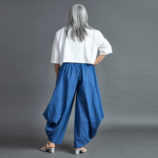 GORO Pants - Dark Blue chambray cotton (SALE)