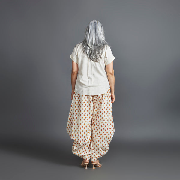 GORO Pants - Ecru floral Flex