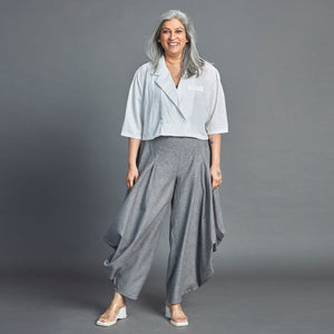 GORO Pants - Grey chambray cotton