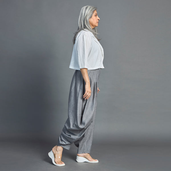 GORO Pants - Grey chambray cotton