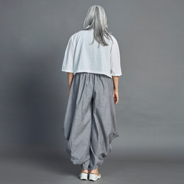 GORO Pants - Grey chambray cotton