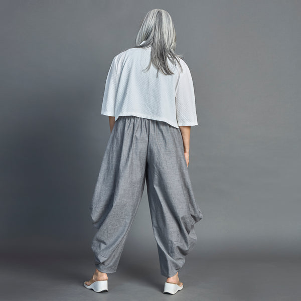 GORO Pants - Grey chambray cotton