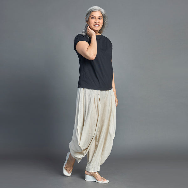 GORO Pants - Ecru Flex cotton