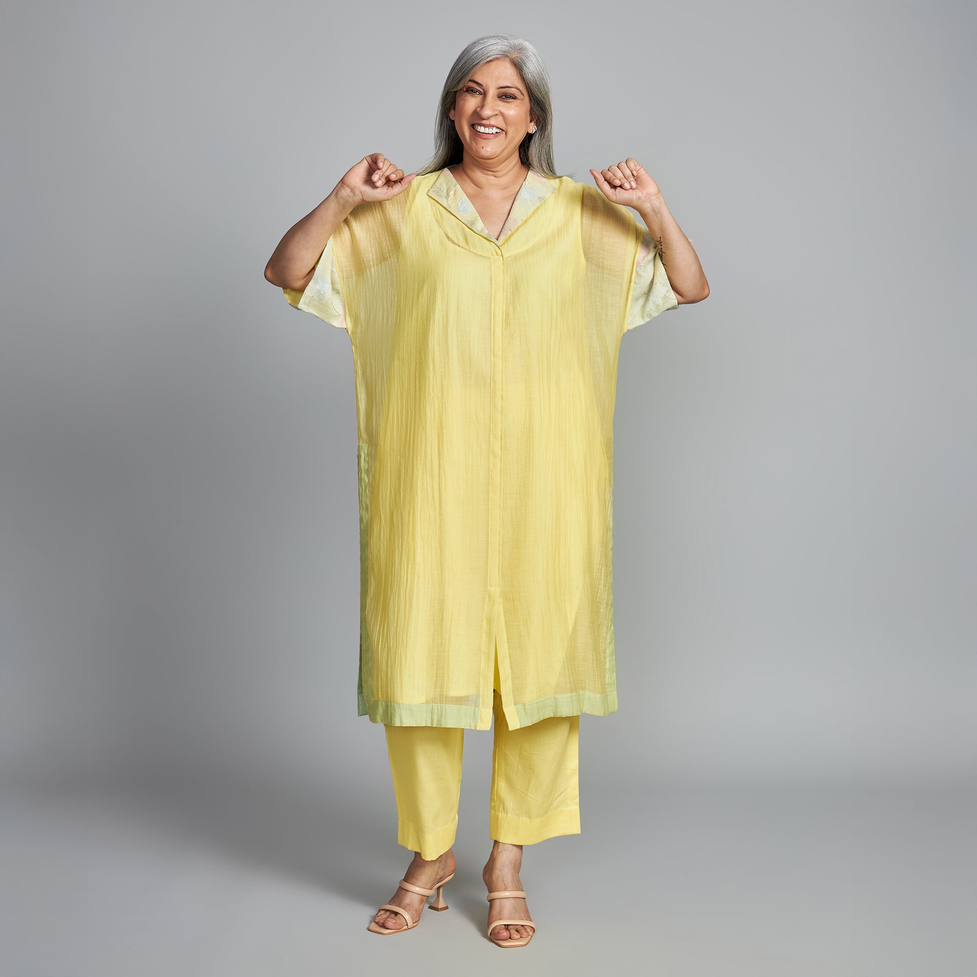 INAYA Kaftan Set - Yellow