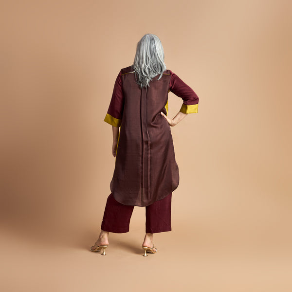 INAAYA Tunic Set - Burgundy