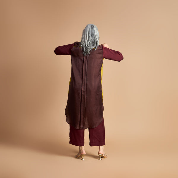 INAAYA Tunic Set - Burgundy