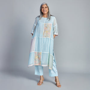 IRA A-Line Kurta Set - Baby Blue