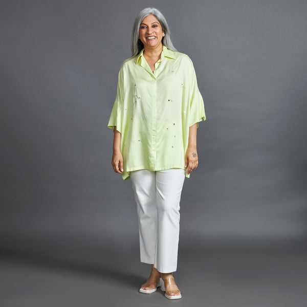 GIN Oversize shirt - Lime Yellow (SOLD OUT)