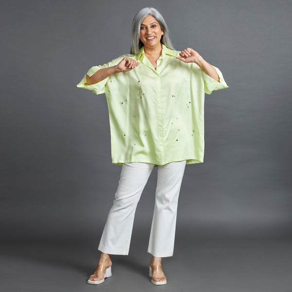 GIN Oversize shirt - Lime Yellow (SOLD OUT)