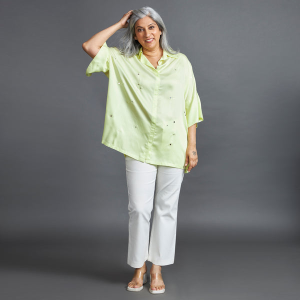 GIN Oversize shirt - Lime Yellow (SOLD OUT)